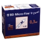 Preview: BD MICRO-FINE+ Insulinspr.0,3 ml U100 0,3x8 mm (100 Stück)