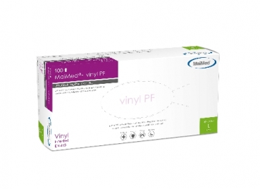 MaiMed vinyl PF Handschuhe Größe L (100 Stück)