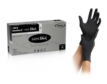 MaiMed Nitril Black PF Handschuhe Größe L (100 Stück)