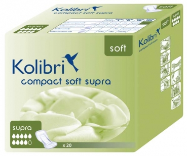 KOLIBRI Compact soft Vorlagen Anatomisch Supra 4X20 Stk. (80 Stück)