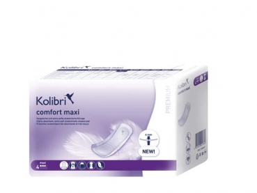 KOLIBRI Comfort Premium Einlagen Anatomisch Maxi - 6X28 Stk. (168 Stück)