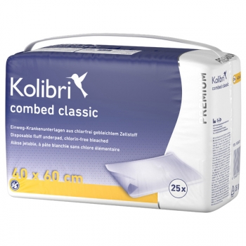 KOLIBRI COMBED PREMIUM CLASSIC 40X60CM 6x25 Stk. (150 Stück)