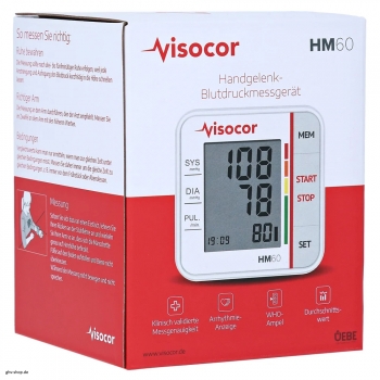 Preview: VISOCOR Handgelenk Blutdruckmessgerät HM60 (1 Stück)