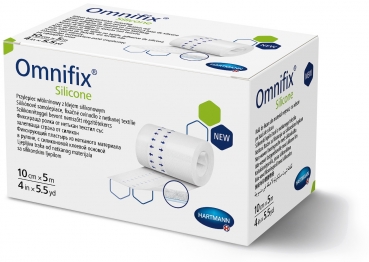 OMNIFIX silicone Fixiervlies 10 cmx5 m (1 Stück)