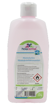 Hexadermal® alkohol. Händedesinfektion, 1000ml (20 Stück)