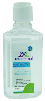 Preview: Hexadermal® alkohol. Händedesinfektionsgel, 100ml (168 Stück)