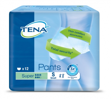 TENA PANTS Super S ConfioFit Einweghose 4X12 Stück (48 Stück)