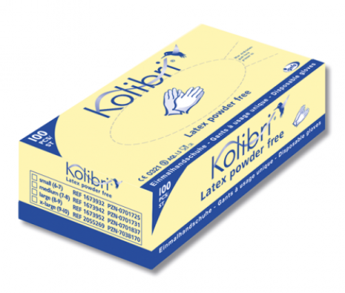 Kolibri Latex Gr. XL - Untersuchungshandschuhe puderfrei (100 Stück)