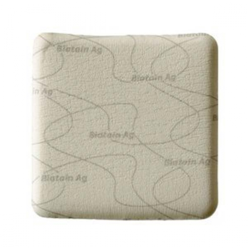 BIATAIN Ag Schaumverband 15x15 cm nicht haftend (5 Stück)