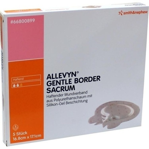 ALLEVYN Gentle Border 16,8x17,1 cm Sacrum Schaumv. (5 Stück)