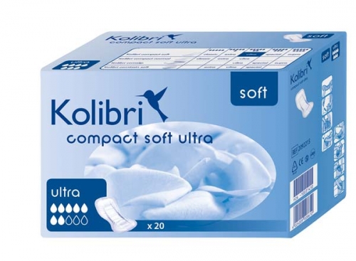 KOLIBRI Compact soft Vorlagen Anatomisch Ultra 4X20 Stk. (80 Stück)