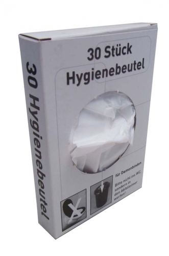 HYGIENEBEUTEL AUS PE-Folie Weiß (30 Stück)