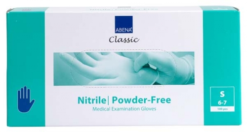 NITRIL Unt.Handschuhe Unsteril Puderfrei Gr.S (6-7) Hellblau (100 Stück)