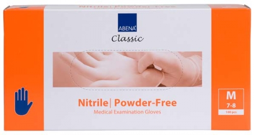 NITRIL Unt.Handschuhe Unsteril Puderfrei Gr.M (7-8) Hellblau (100 Stück)