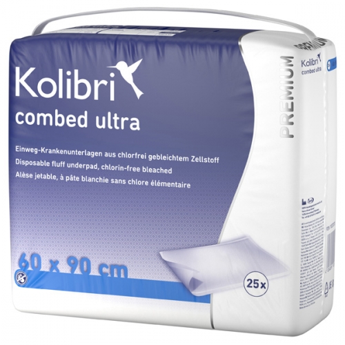KOLIBRI COMBED PREMIUM ULTRA 60X90CM 4x25 Stk. (100 Stück)