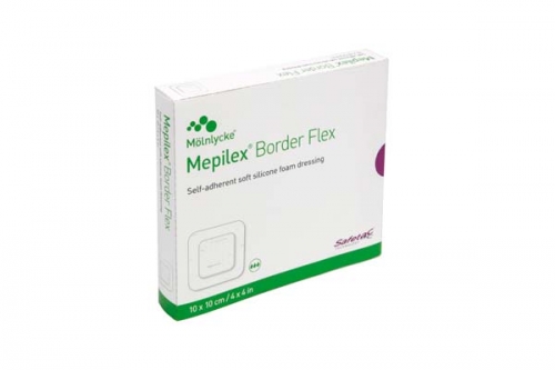 MEPILEX Border Flex Schaumverb.haft.10x10 cm (10 Stück)