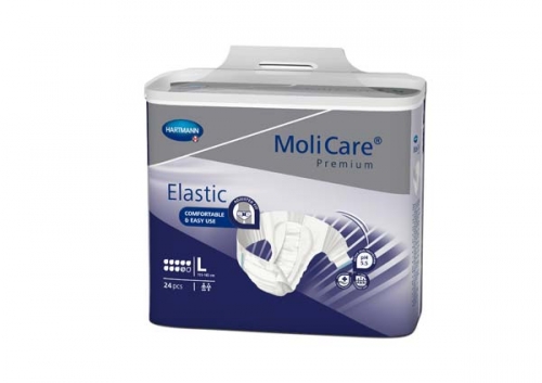 MOLICARE PREMIUM ELASTIC 9 TROPFEN Gr.L 3X24 Stk.(72 Stück)