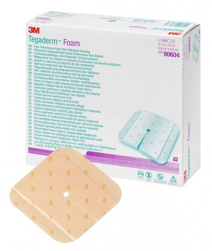 TEGADERM Foam n.klebend geschl.8,8x8,8 cm 90604 (10 Stück)