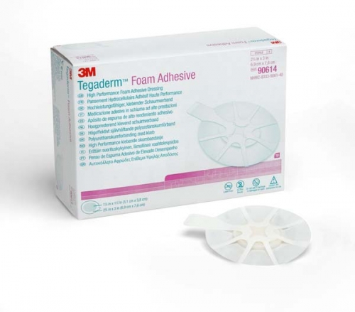 TEGADERM Foam m.Kleberand 6,9x7,6 cm 90614 (10 Stück)
