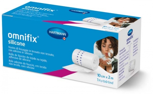 OMNIFIX silicone Fixiervlies 10 cmx2 m (1 Stück)