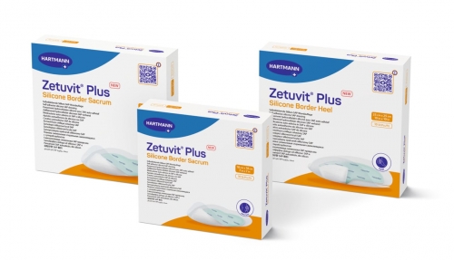 ZETUVIT Plus Silicone Border 8x8 cm (10 Stück)